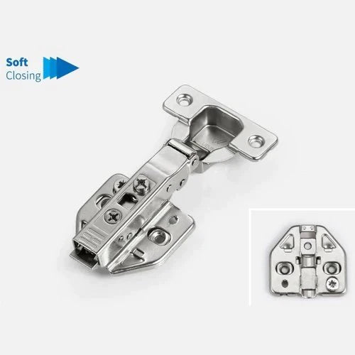 105 Degree Full Overlay Soft Closing Hinge with mounting plate Screw, 5/8 Inch