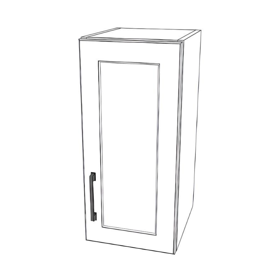 11" Wide x 24" High Wall Cabinet - Thermofoil Doors