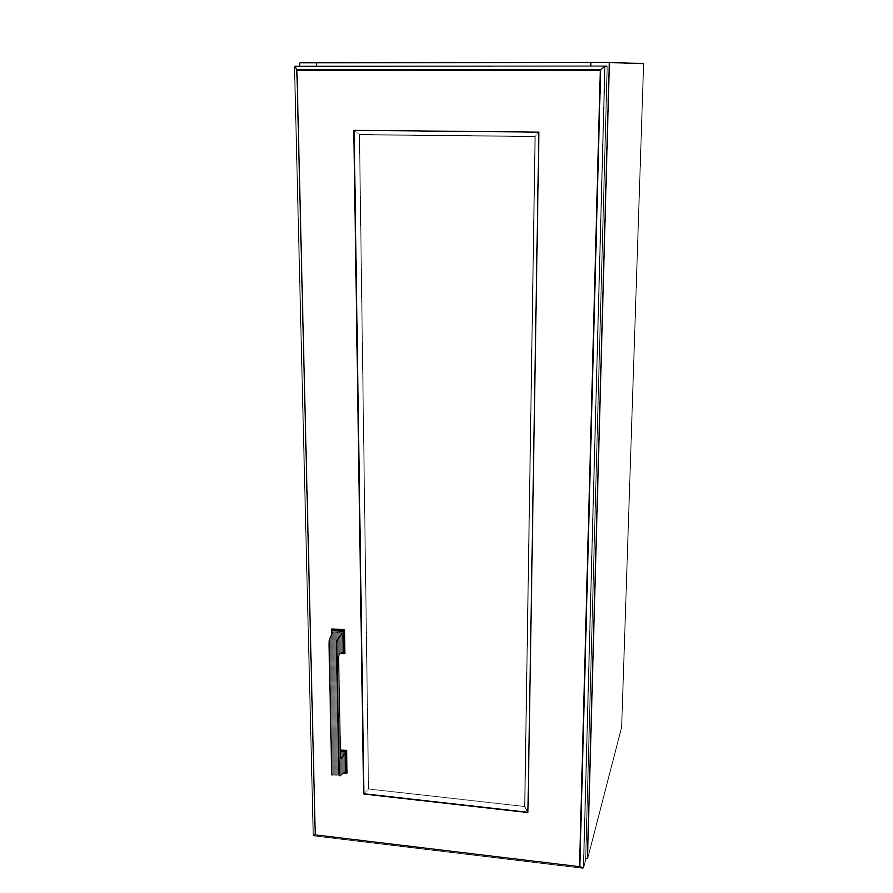 11" Wide x 30" High Wall Cabinet - Thermofoil Doors