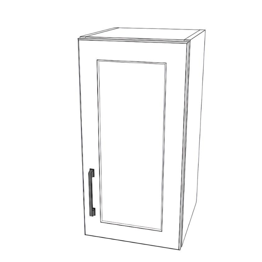 12" Wide x 24" High Wall Cabinet - Thermofoil Doors