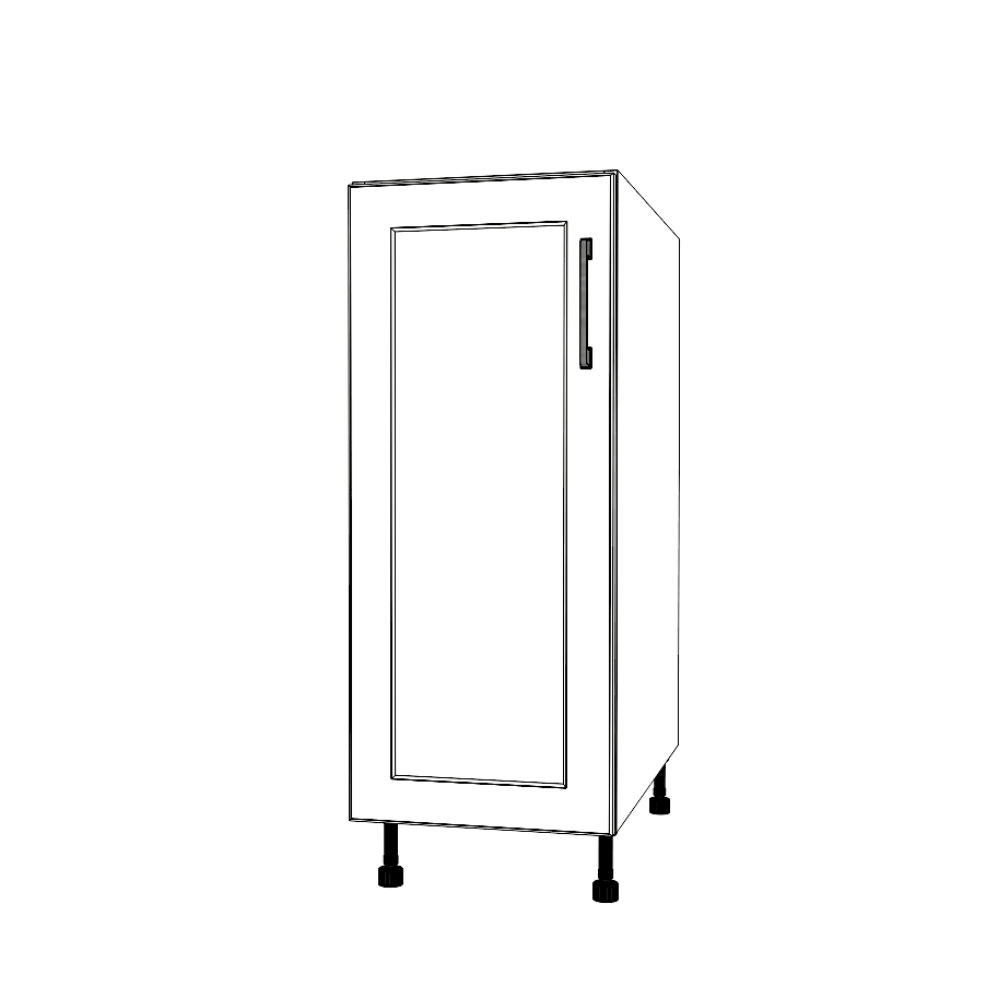 13" Wide Base Cabinet - Thermofoil Doors