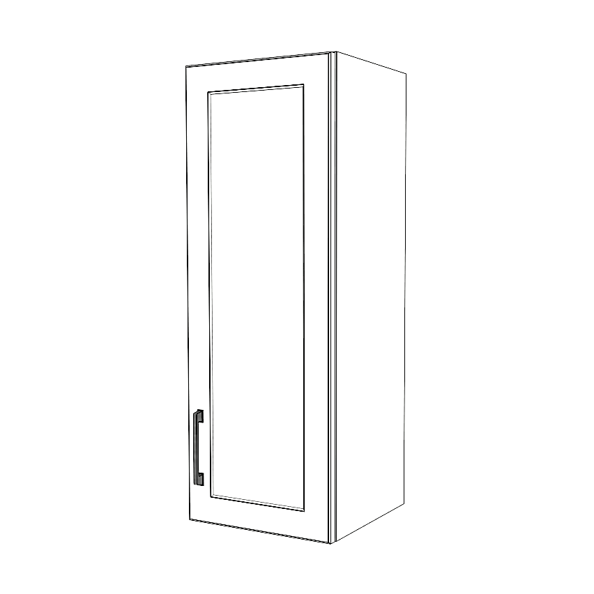 13" Wide x 36" High Wall Cabinet - Thermofoil Doors