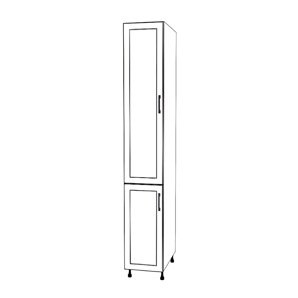 14" Wide Tall Pantry Cabinet - Thermofoil Doors