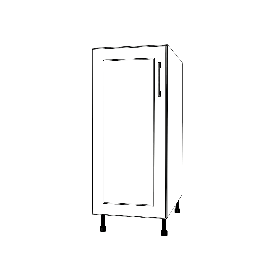 14" Wide Base Cabinet - Thermofoil Doors