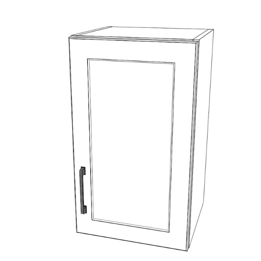 14" Wide x 24" High Wall Cabinet - Thermofoil Doors