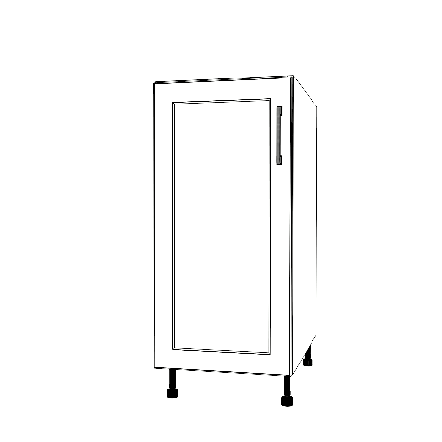 15" Wide Base Cabinet - Thermofoil Doors