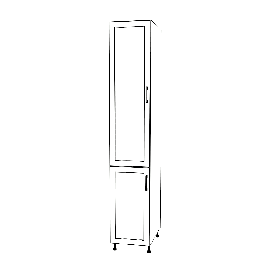 17" Wide Tall Pantry Cabinet - Thermofoil Doors