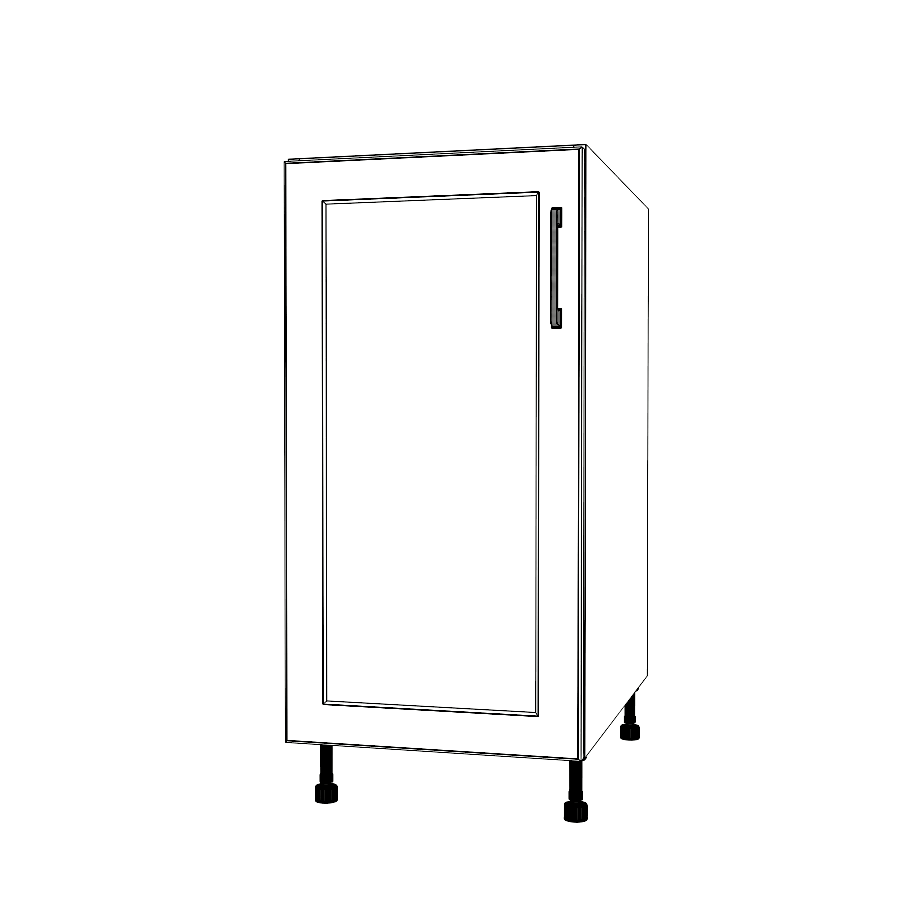 16" Wide Base Cabinet - Thermofoil Doors