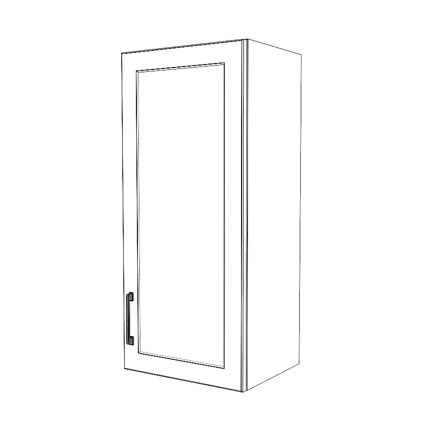 16" Wide x 36" High Wall Cabinet - Thermofoil Doors