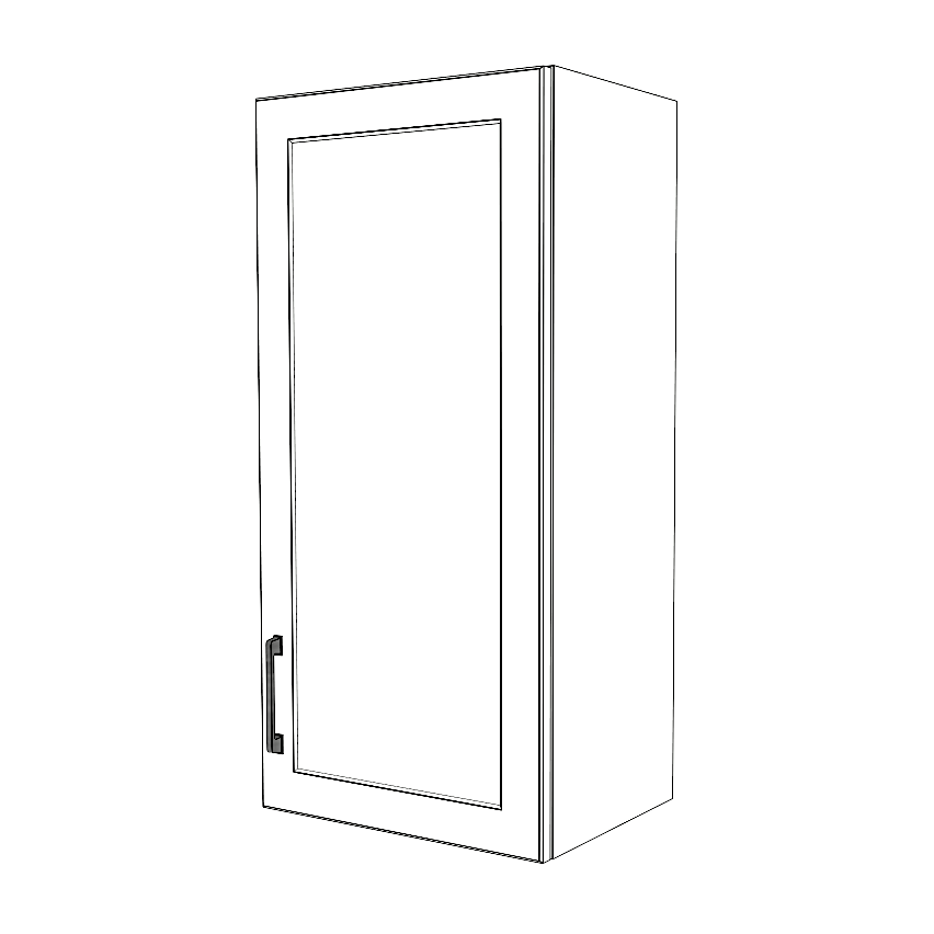 17" Wide x 36" High Wall Cabinet - Thermofoil Doors