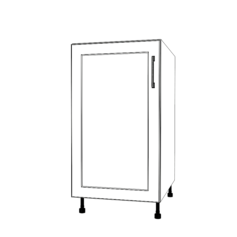 18" Wide Base Cabinet - Thermofoil Doors