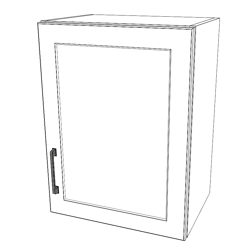 18" Wide x 24" High Wall Cabinet - Thermofoil Doors