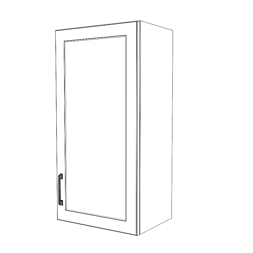 18" Wide x 36" High Wall Cabinet - Thermofoil Doors