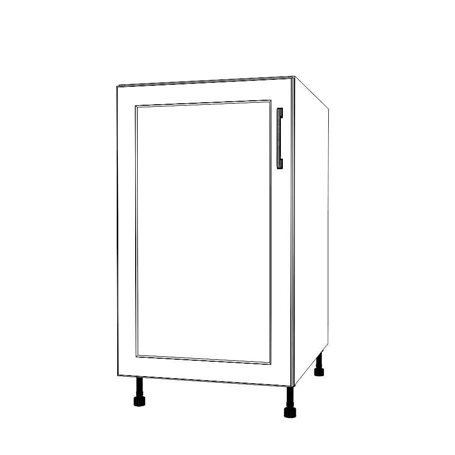 19" Wide Base Cabinet - Thermofoil Doors