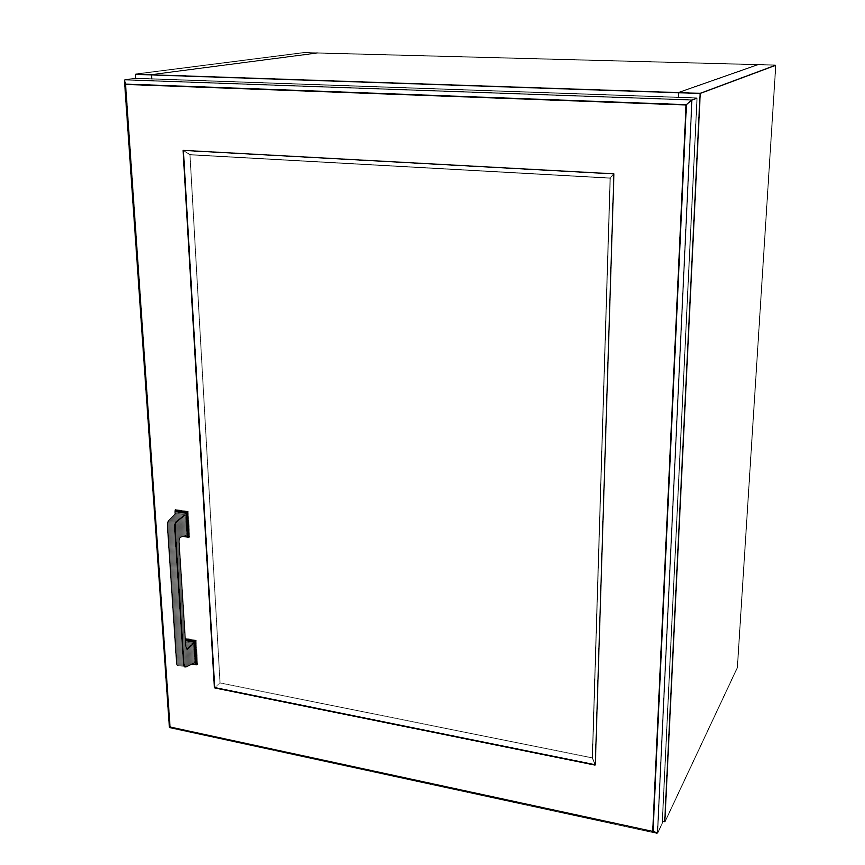 19" Wide x 24" High Wall Cabinet - Thermofoil Doors