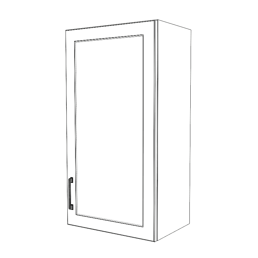 19" Wide x 36" High Wall Cabinet - Thermofoil Doors