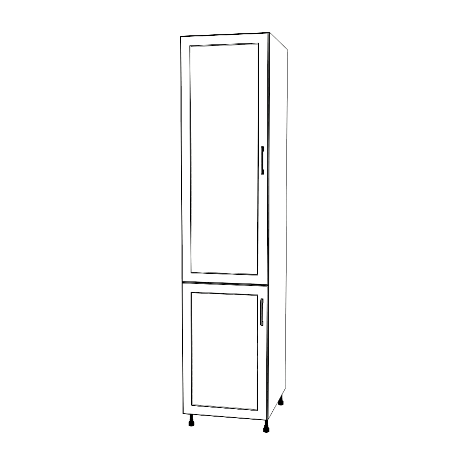 20" Wide Tall Pantry Cabinet - Thermofoil Doors