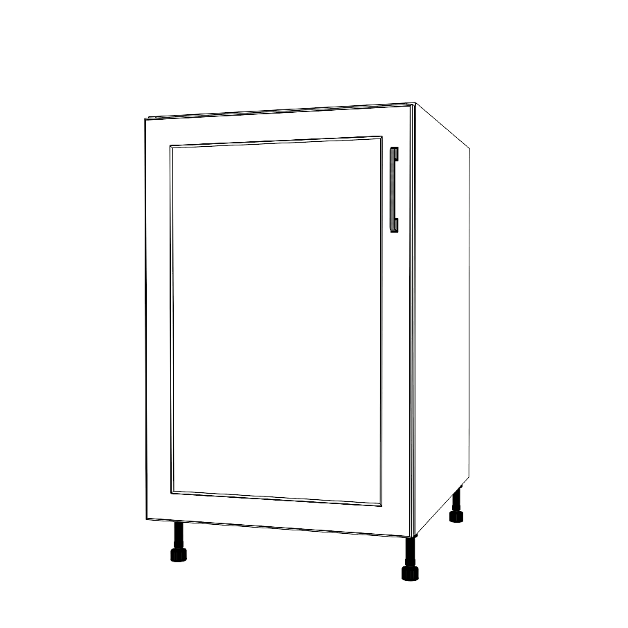 21" Wide Base Cabinet - Thermofoil Doors