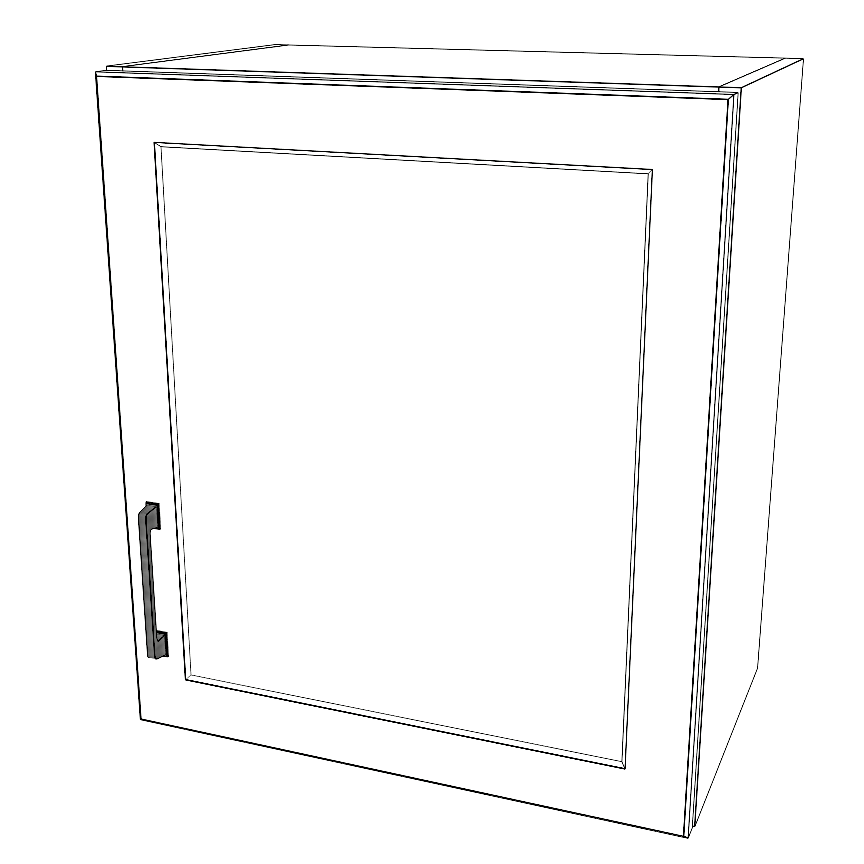 21" Wide x 24" High Wall Cabinet - Thermofoil Doors