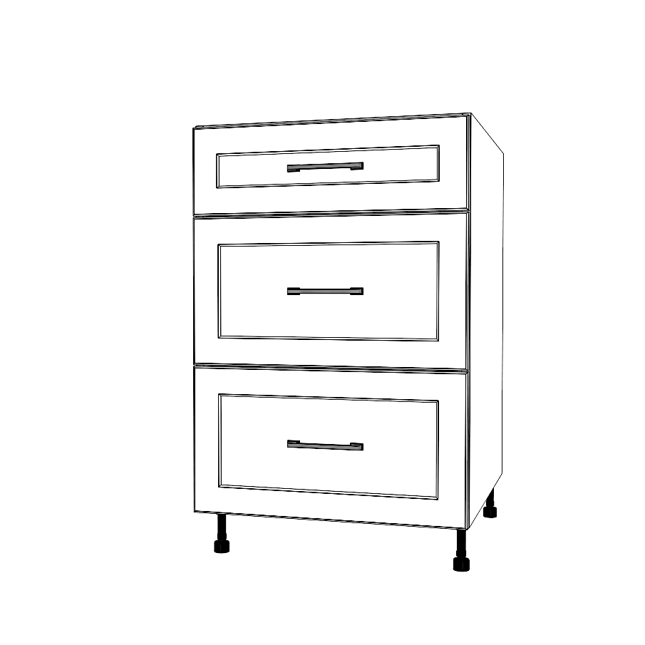 22" Wide Drawer Cabinet - Thermofoil Doors