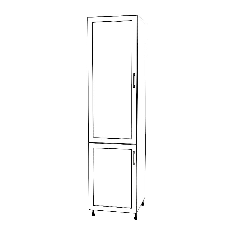 22" Wide Tall Pantry Cabinet - Thermofoil Doors