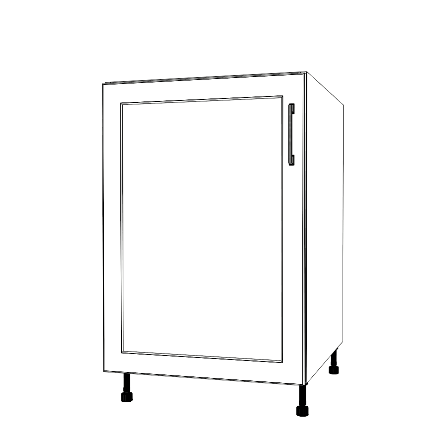 22" Wide Base Cabinet - Thermofoil Doors