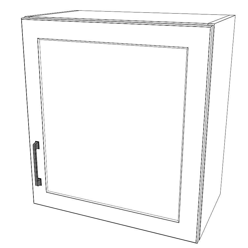 22" Wide x 24" High Wall Cabinet - Thermofoil Doors