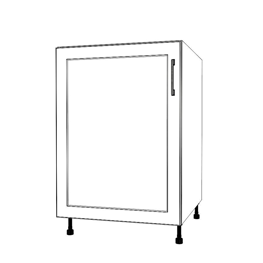 23" Wide Base Cabinet - Thermofoil Doors