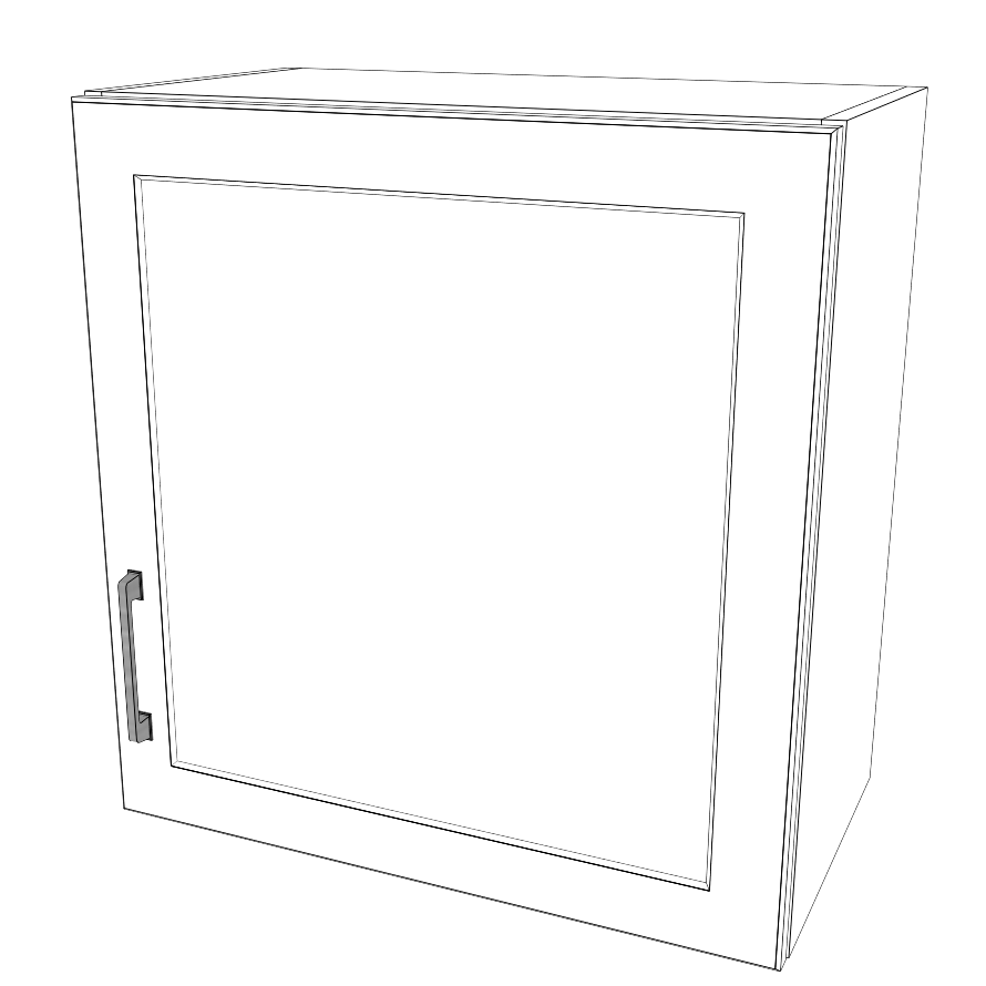 23" Wide x 24" High Wall Cabinet - Thermofoil Doors