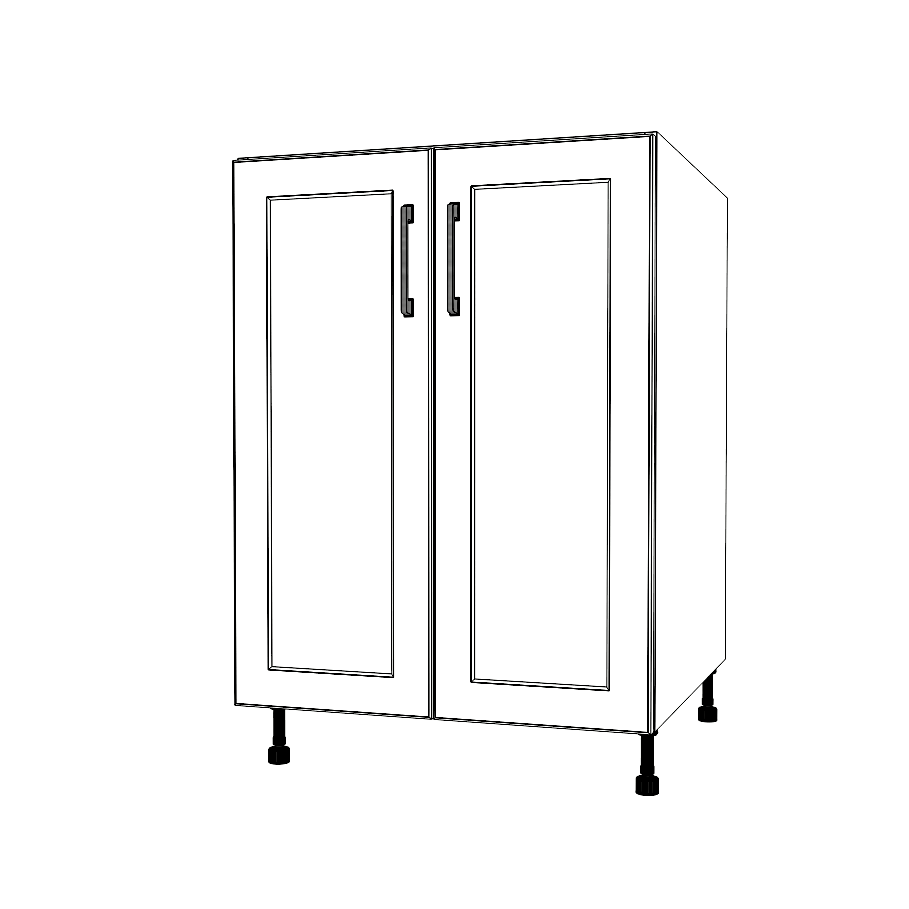 24" Wide Base Cabinet - Thermofoil Doors