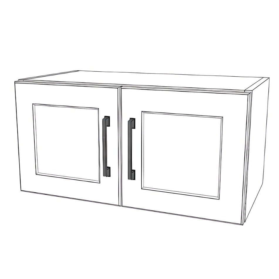 24" Wide x 12" High Fridge Cabinet - Thermofoil Doors