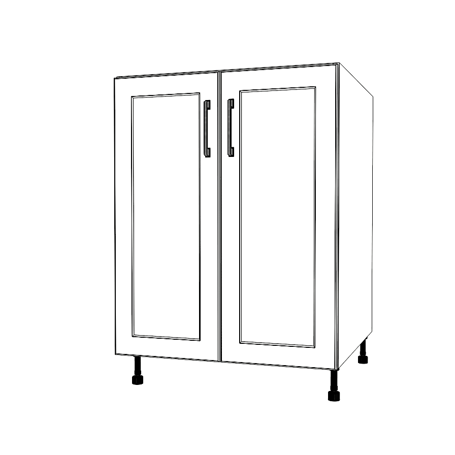 25" Wide Base Cabinet - Thermofoil Doors