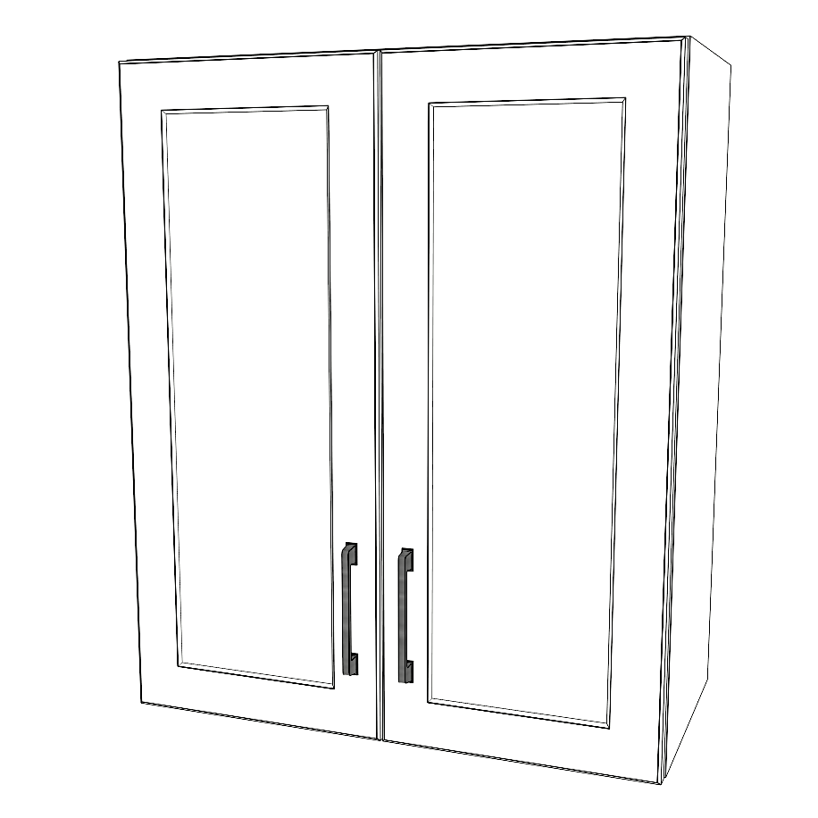 25" Wide x 30" High Wall Cabinet - Thermofoil Doors