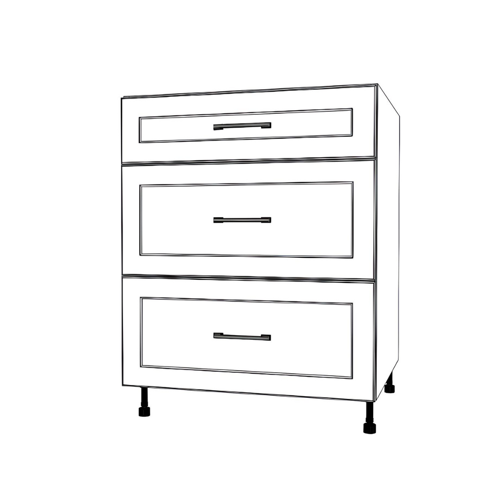 27" Wide Drawer Cabinet - Thermofoil Doors