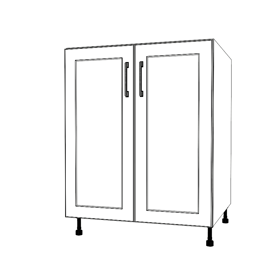 27" Wide Base Cabinet - Thermofoil Doors