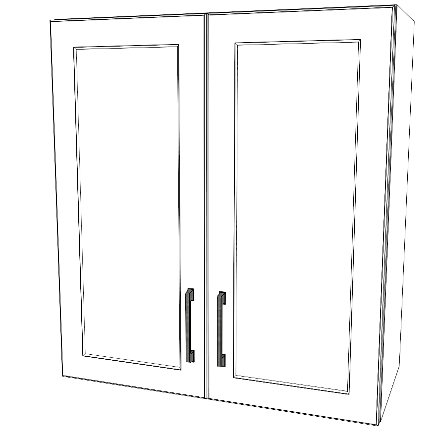 27" Wide x 30" High Wall Cabinet - Thermofoil Doors