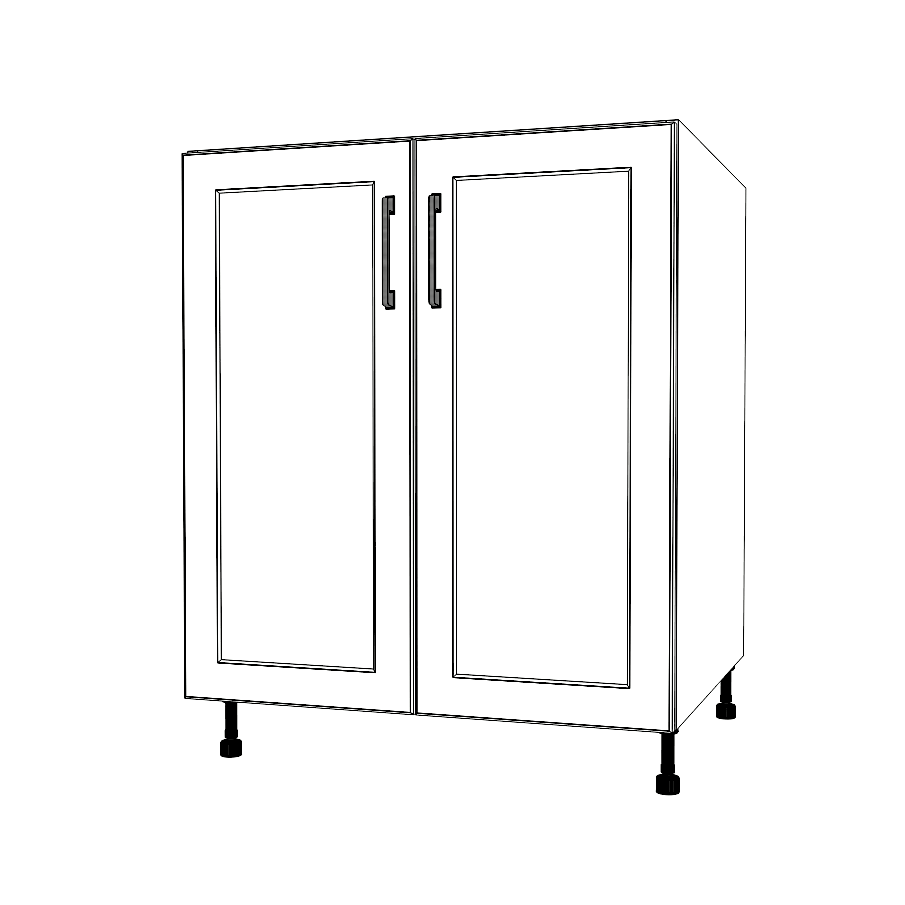 28" Wide Base Cabinet - Thermofoil Doors