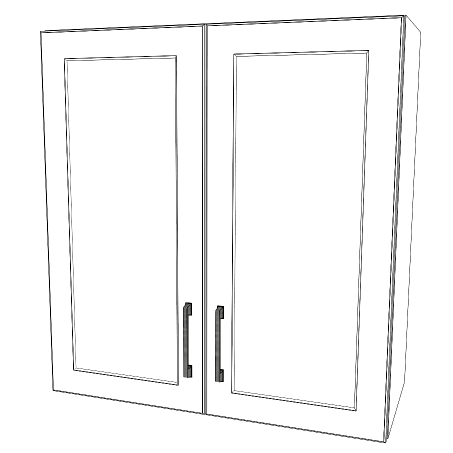 28" Wide x 30" High Wall Cabinet - Thermofoil Doors