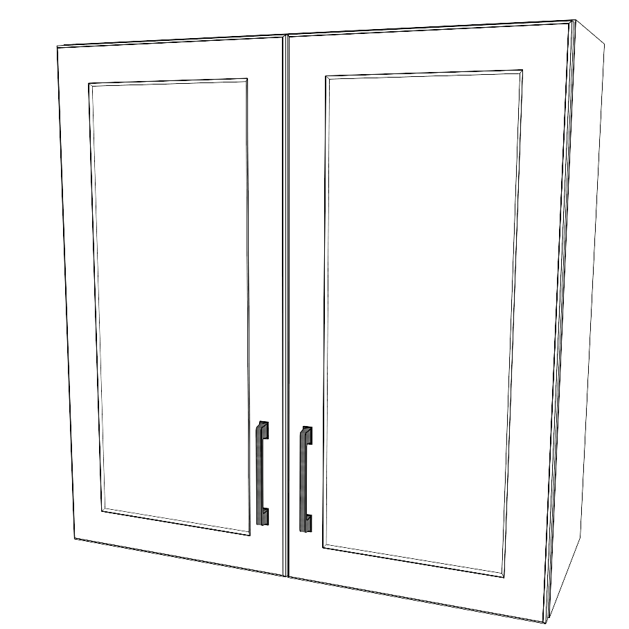 29" Wide x 30" High Wall Cabinet - Thermofoil Doors