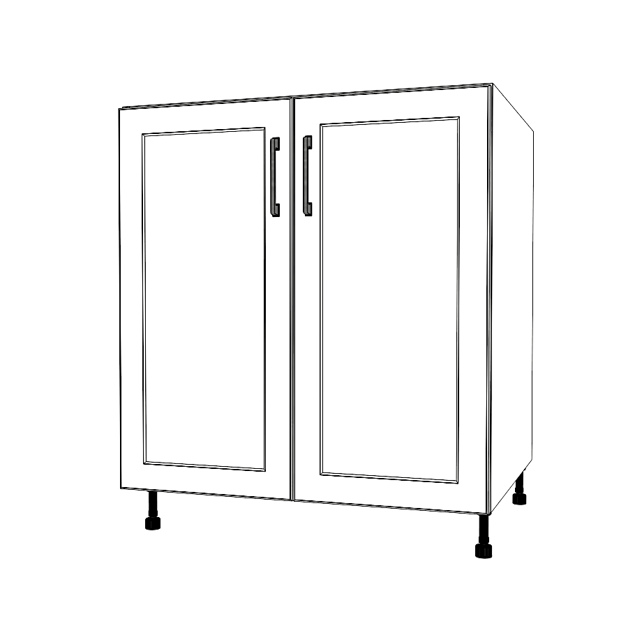 30" Wide Base Cabinet - Thermofoil Doors