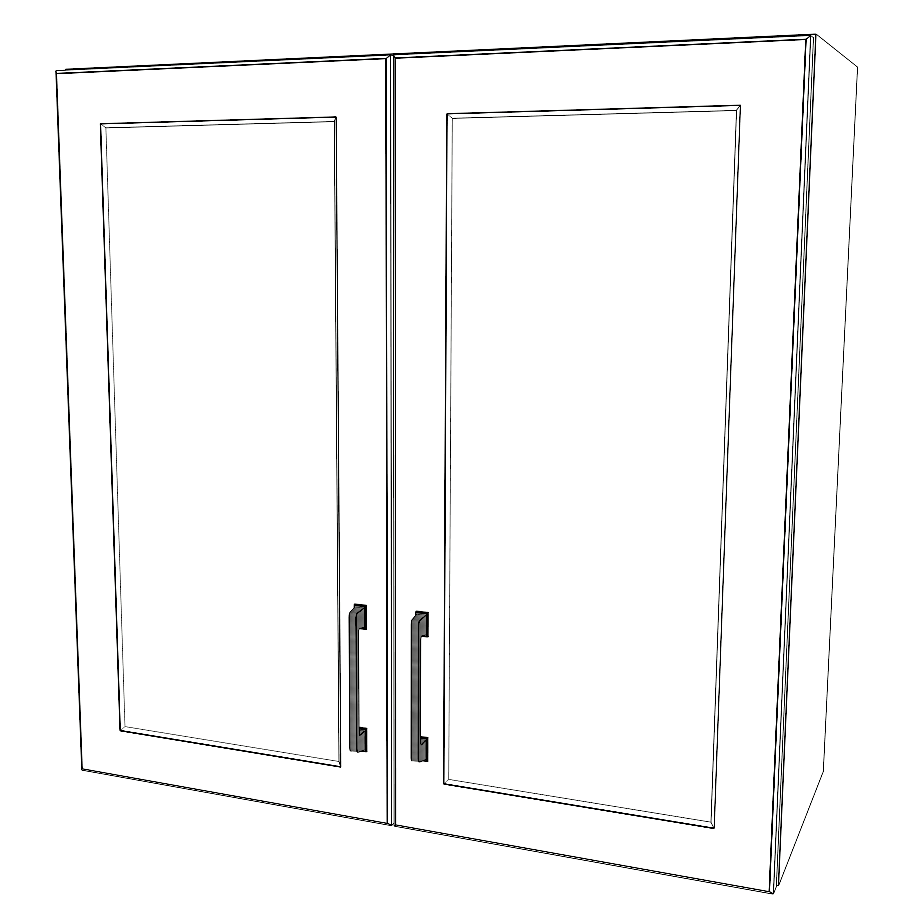 30" Wide x 30" High Wall Cabinet - Thermofoil Doors