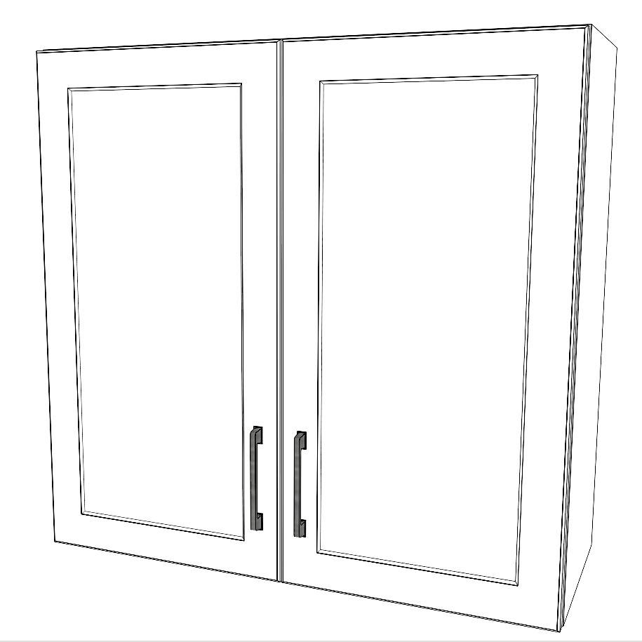 31" Wide x 30" High Wall Cabinet - Thermofoil Doors