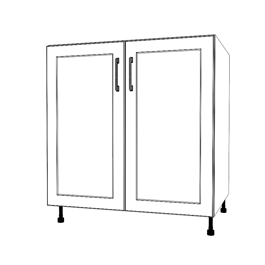 32" Wide Base Cabinet - Thermofoil Doors