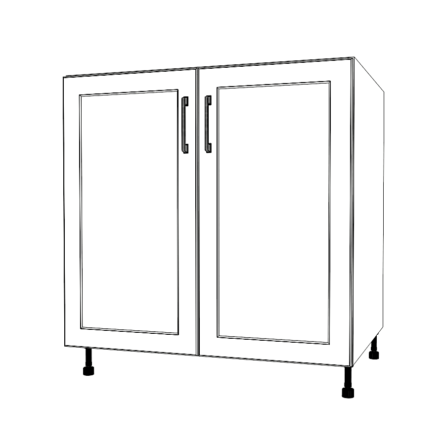 33" Wide Base Cabinet - Thermofoil Doors