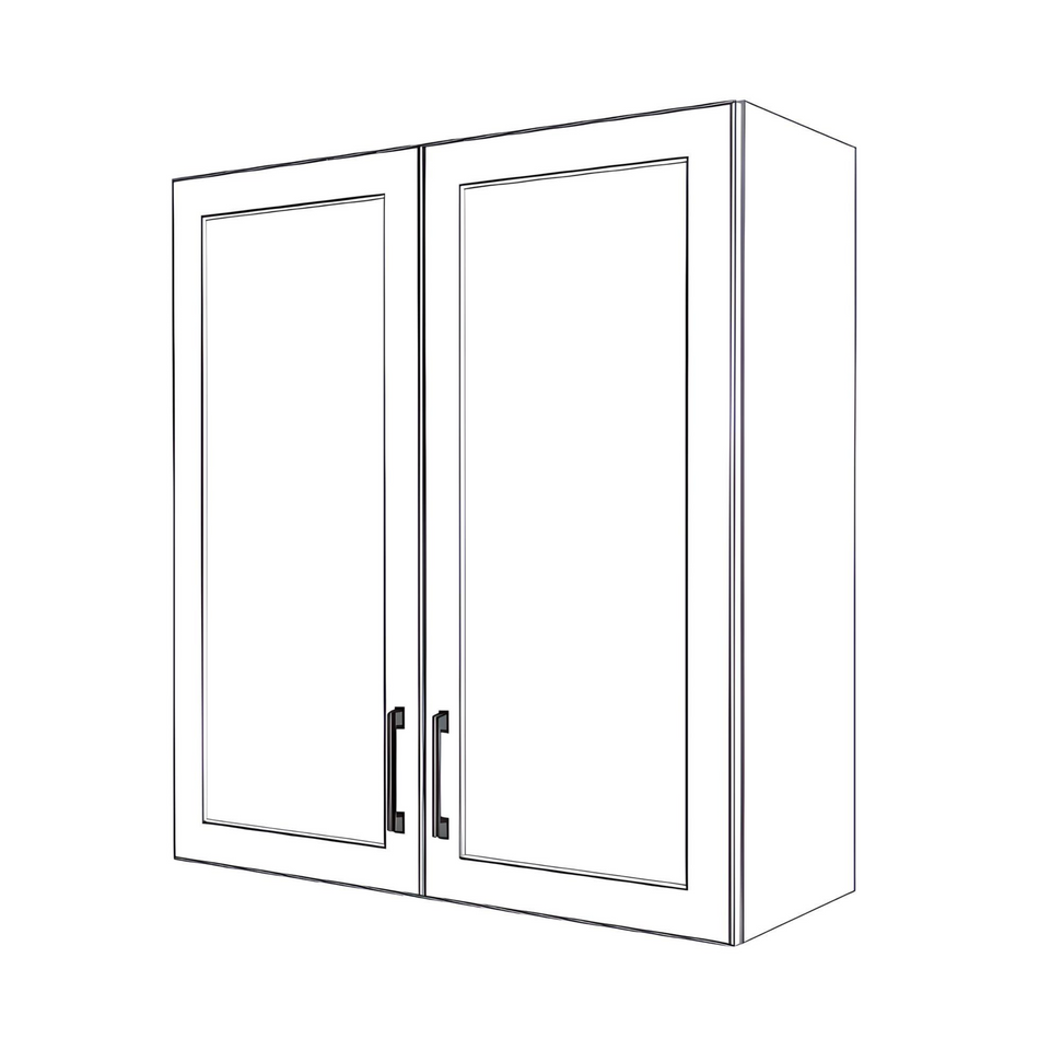 33" Wide x 36" High Wall Cabinet - Thermofoil Doors