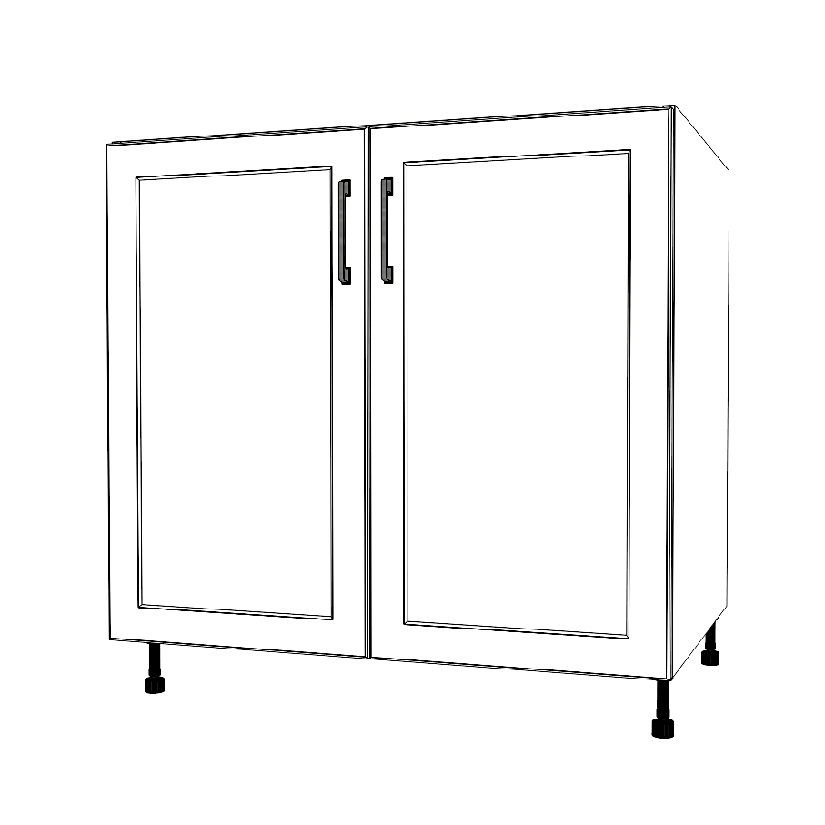 35" Wide Base Cabinet - Thermofoil Doors