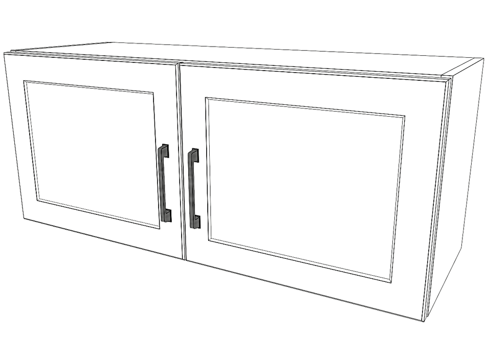 36" Wide x 15" High Stove Cabinet - Thermofoil Doors