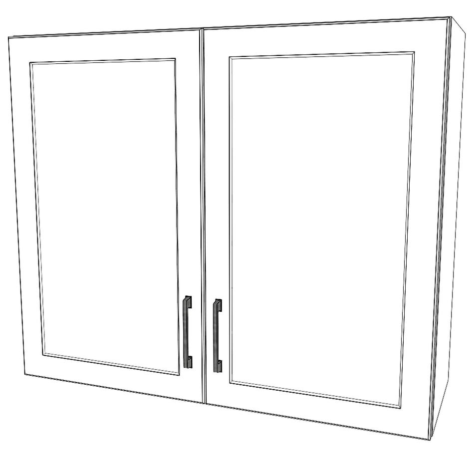 36" Wide x 30" High Wall Cabinet - Thermofoil Doors