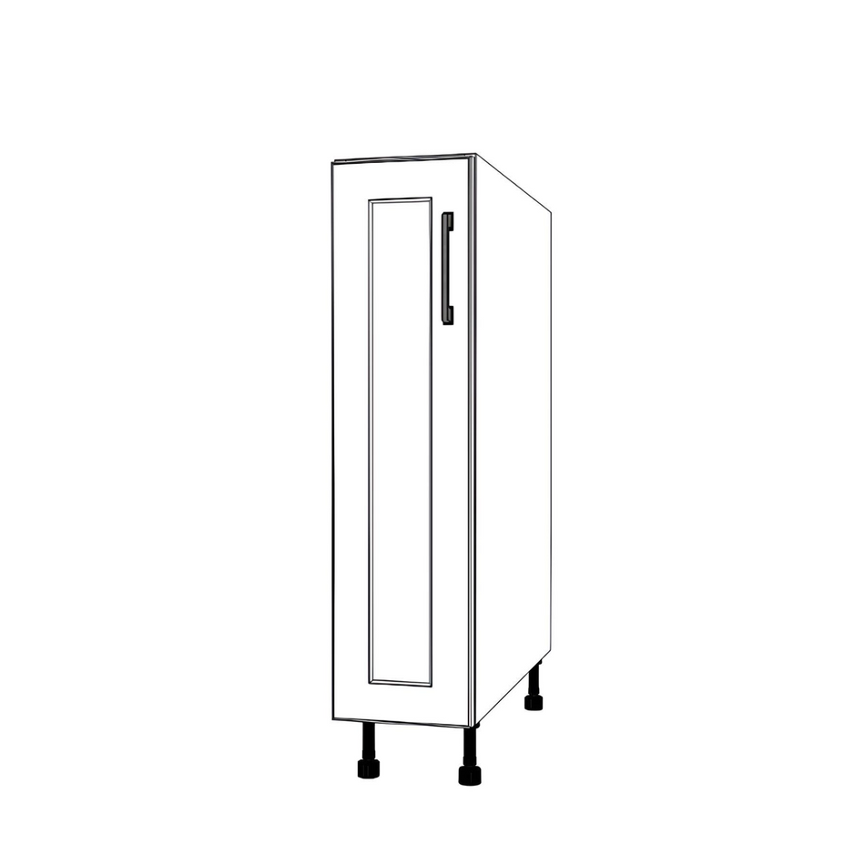 8" Wide Base Cabinet - Thermofoil Doors