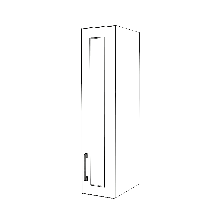 7" Wide x 36" High Wall Cabinet - Thermofoil Doors